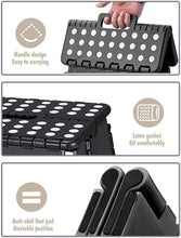 Load image into Gallery viewer, Delxo Folding Step Stool 13 inch Heavy Duty Plastic Foldable Step Stool for Kids and Adults 1 Pack