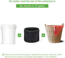 Load image into Gallery viewer, Delxo 10 Pack 10 Gallon Grow Bags, Heavy Duty Aeration Fabric Pots