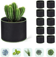 Load image into Gallery viewer, Delxo 10 Pack 1 Gallon Grow Bags Heavy Duty Aeration Fabric Pots