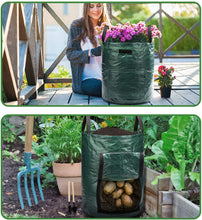Load image into Gallery viewer, Delxo 10 Gallon Potato Grow Bags, Heavy Duty Thickened Vegetable Grow Pots with 3 Tools